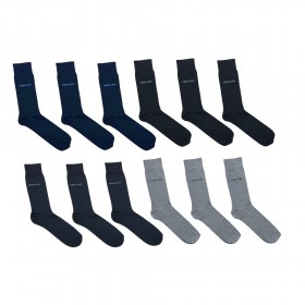 Lot de 12 paires de chaussettes de ville montantes Chaussette de ville cerruti pack 12