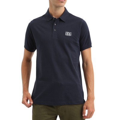 Uni manga corta polo