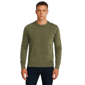 Pull col bouton épaule acidwash Pull col bouton épaule acidwash