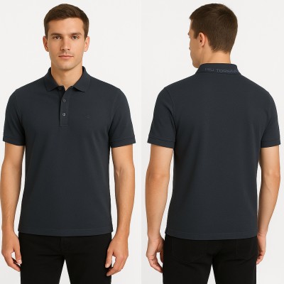 Mangas curtas polo piqué logo col