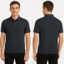Polo manches courtes piqué logo col