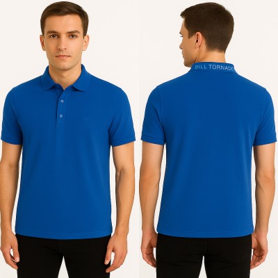 Mangas curtas polo piqué logo col