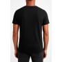 T-shirt de manga curta com decote em v impresso desenho