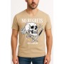 Camiseta de manga corta Dibujo impreso con cuello en V