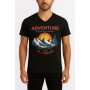 T-shirt manches courtes col V dessin imprimé