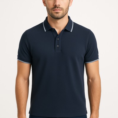 copy of Einfarbiges Kurzarm-Poloshirt
