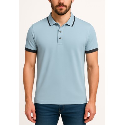 copy of Einfarbiges Kurzarm-Poloshirt