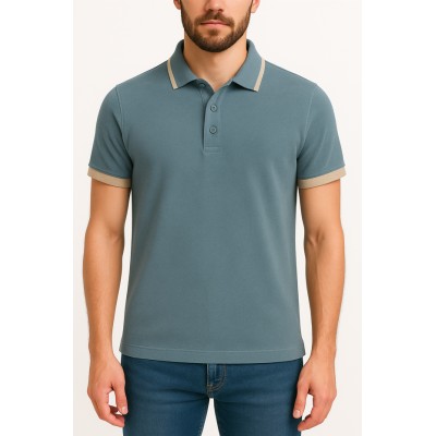 copy of Einfarbiges Kurzarm-Poloshirt