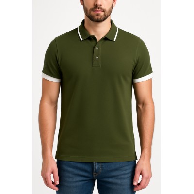 copy of Einfarbiges Kurzarm-Poloshirt