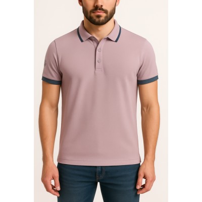 copy of Einfarbiges Kurzarm-Poloshirt