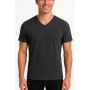 T-shirt manches courtes col V logo transparent