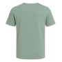 Camiseta de manga corta con cuello en V, logo transparente