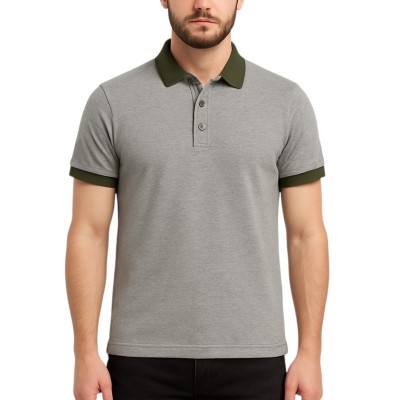 copy of Einfarbiges Kurzarm-Poloshirt