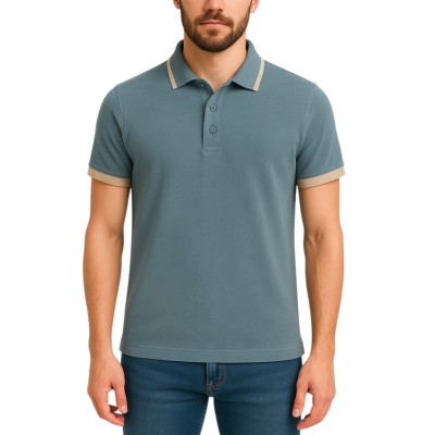 copy of Einfarbiges Kurzarm-Poloshirt