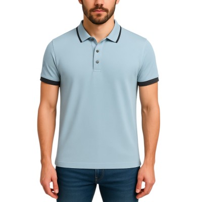 copy of Einfarbiges Kurzarm-Poloshirt