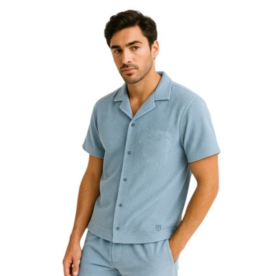 Chemise manches courtes éponge