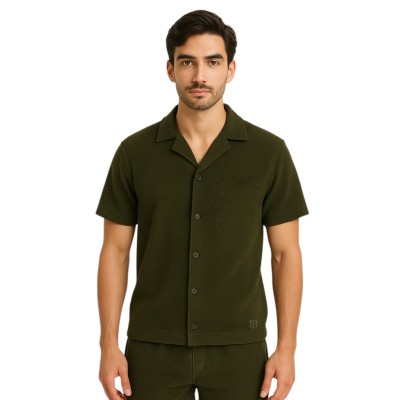 Chemise manches courtes éponge
