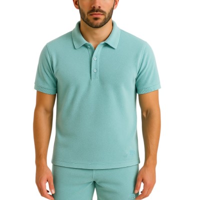 polo manches courtes éponge