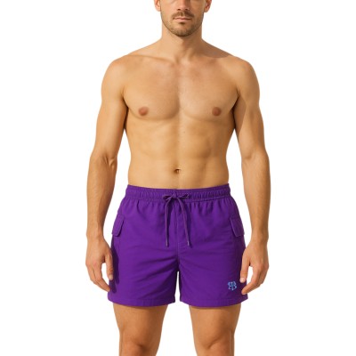 Shorts de banho de carga simples