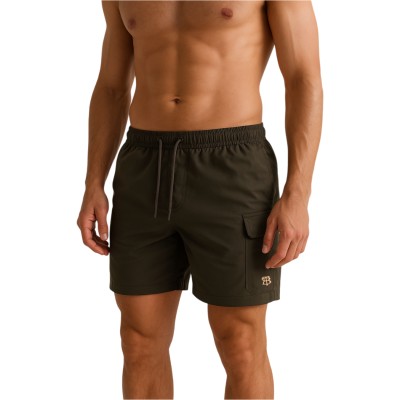 Shorts de banho de carga simples