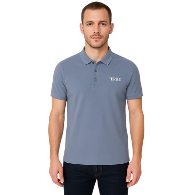 polo ferre bleu foncé