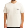 Oversize-T-Shirt mit Rundhalsausschnitt und Tasche für Herren