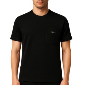 Oversize-T-Shirt mit Rundhalsausschnitt und Tasche für Herren Oversize-T-Shirt mit Rundhalsausschnitt und Tasche für Herren