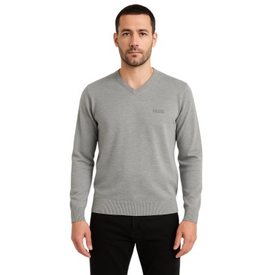 Herrenpullover mit V-Ausschnitt
