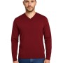 pull col v bordeaux, pull rouge foncé homme, pull rouge vin, pull col v rouge homme,