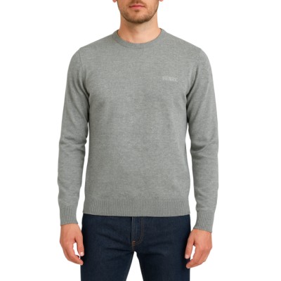 pull col rond gris, pull coton gris homme, pull gris anthracite, pull gris clair