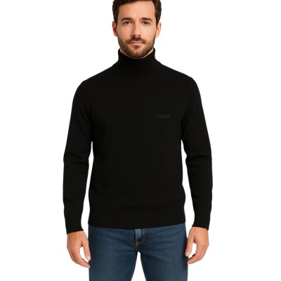 Pull Col cheminé Homme 100% coton