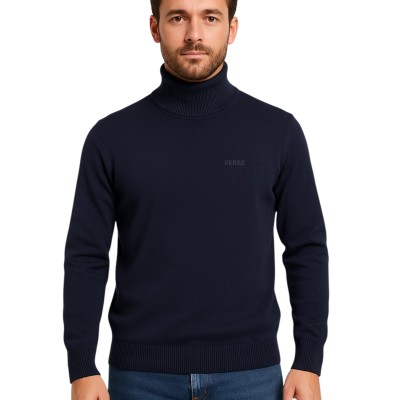 Pull Col cheminé Homme 100% coton