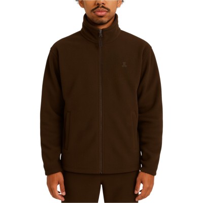 veste polaire homme marron, polaire homme chocolat, veste polaire homme brun
