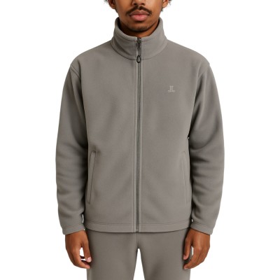 veste polaire homme grise, polaire grise homme, veste polaire zippée grise homme