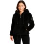 Casaco polar feminino com capuz