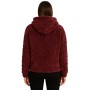 Sudadera con capucha polar para mujer