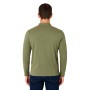 Einfarbiges Langarm-Poloshirt