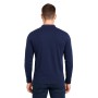 Einfarbiges Langarm-Poloshirt
