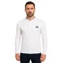 Einfarbiges Langarm-Poloshirt