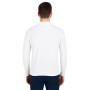 Einfarbiges Langarm-Poloshirt