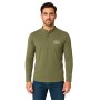 Einfarbiges Langarm-Poloshirt