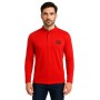 Einfarbiges Langarm-Poloshirt