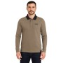 Einfarbiges Langarm-Poloshirt