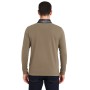 Einfarbiges Langarm-Poloshirt