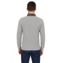 Einfarbiges Langarm-Poloshirt