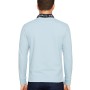 Einfarbiges Langarm-Poloshirt