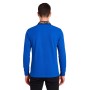 Einfarbiges Langarm-Poloshirt
