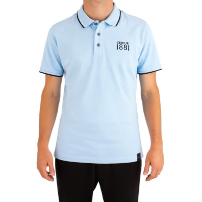 Einfarbiges Kurzarm-Poloshirt