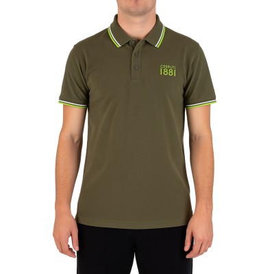 Einfarbiges Kurzarm-Poloshirt