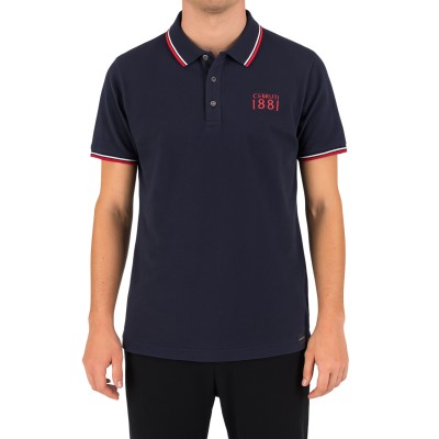 Einfarbiges Kurzarm-Poloshirt